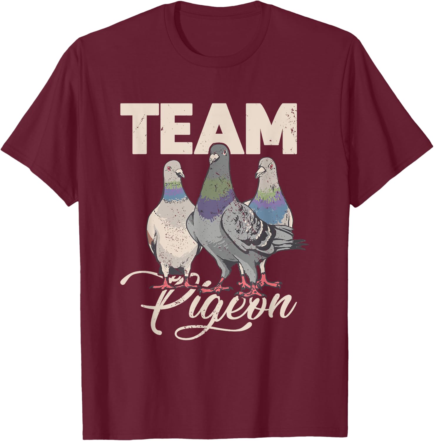 Team Pigeon T-Shirt - T-Shirt | Maroon