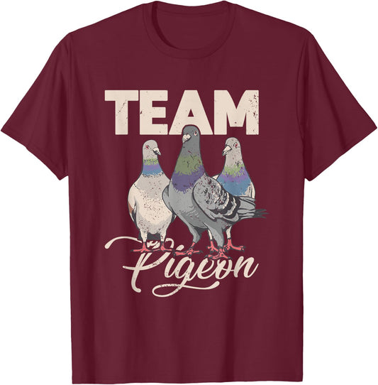 Team Pigeon T-Shirt - T-Shirt | Maroon