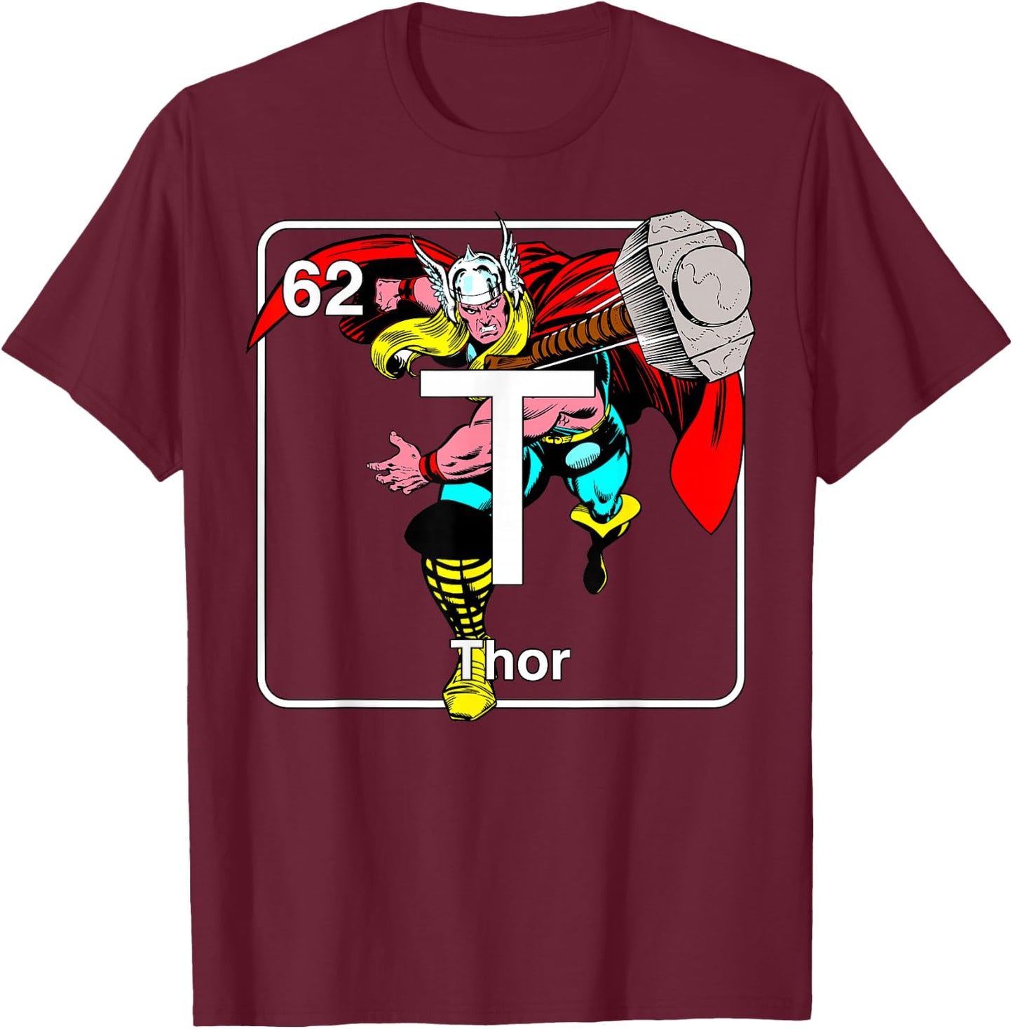 Marvel Avengers Thor Element T-Shirt - T-Shirt | Maroon