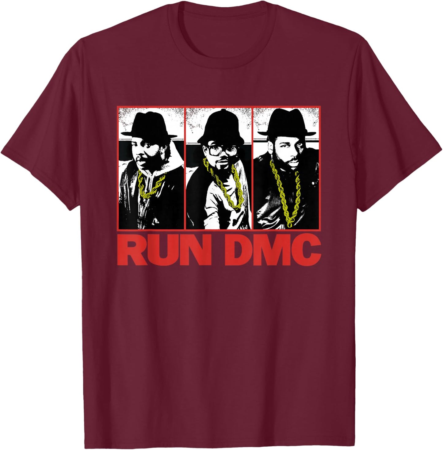 Run DMC Threshold Stills T-Shirt - T-Shirt | Maroon