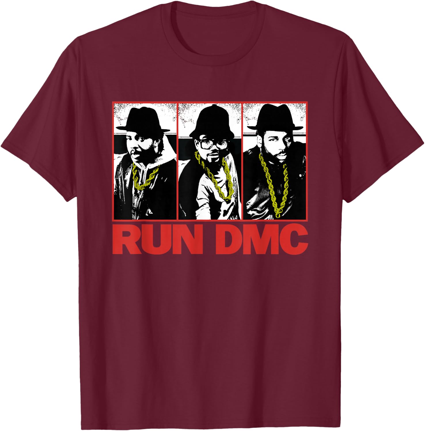 Run DMC Threshold Stills T-Shirt - T-Shirt | Maroon