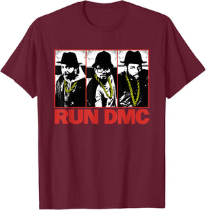 Run DMC Threshold Stills T-Shirt - T-Shirt | Maroon