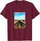 Wanderlust - travel goals custom art wearable T-Shirt - T-Shirt | Maroon