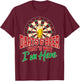 Darts And Beer That's Why I'm Here Dart Player Drinking Pub T-Shirt - T-Shirt | Maroon