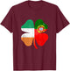 Portuguese Irish Shamrock Portugal Ireland Saint Patrick's Day T-Shirt - T-Shirt | Maroon