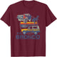 Ford - Bronco 4x4 Retro Circle With Pony Logo T-Shirt - T-Shirt | Maroon