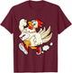 Marathon runner | running chicken motivation sport humor T-Shirt - T-Shirt | Maroon