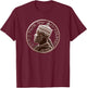Menelik II Emperor of Ethiopia T-Shirt - T-Shirt | Maroon