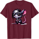 Anime Goth Rat Magic Witch Kitten T-Shirt - T-Shirt | Maroon