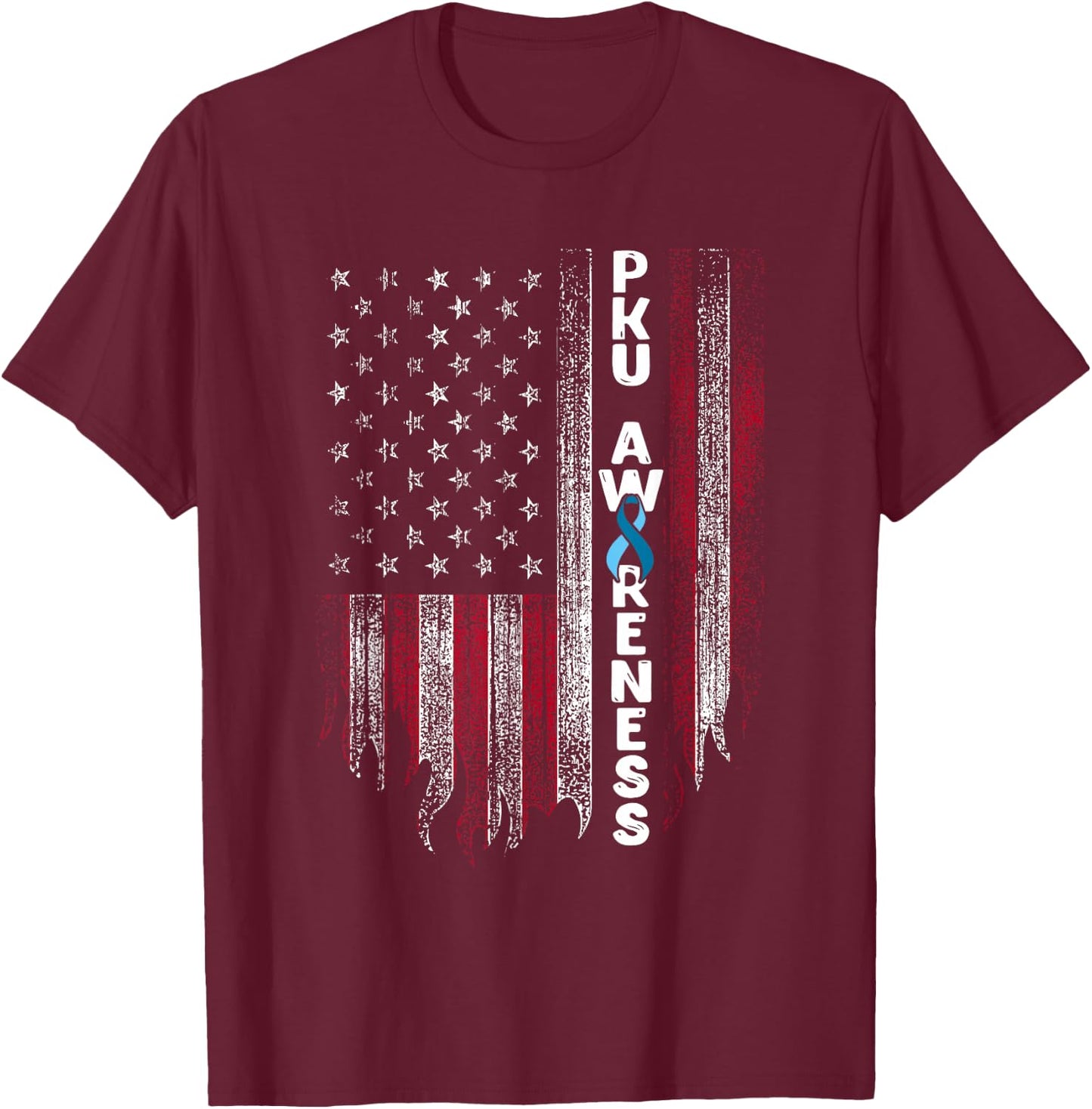 Phenylketonuria PKU Strong Warrior Inspiring Awareness T-Shirt - T-Shirt | Maroon