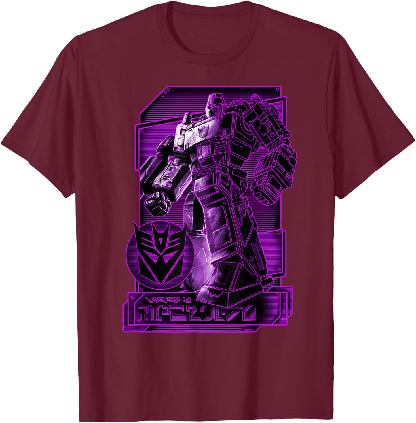 Transformers: War For Cybertron Megatron Portrait T-Shirt - T-Shirt | Maroon