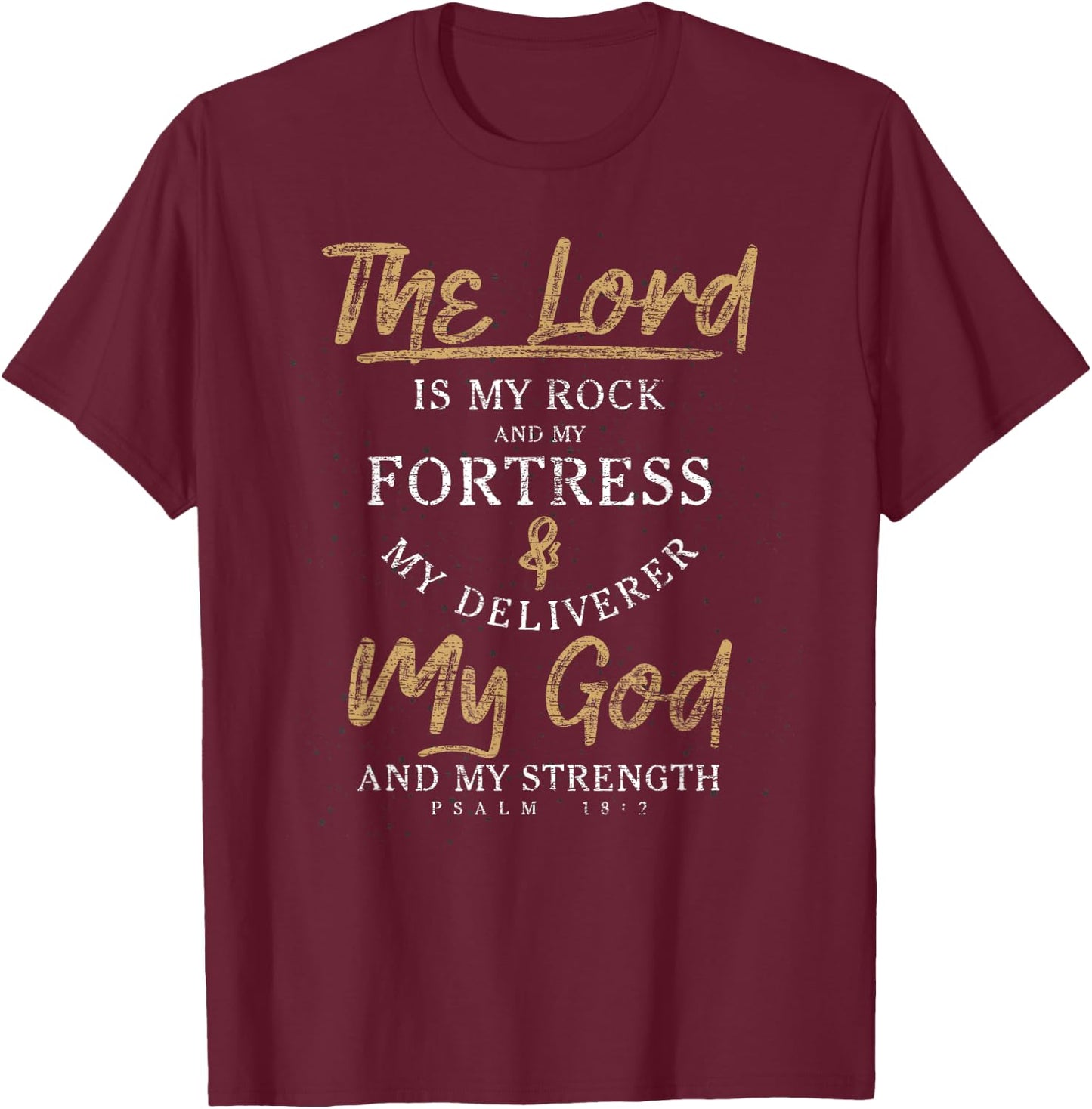 Christian Faith Gift Bible Verse Religious Prayer T-Shirt - T-Shirt | Maroon