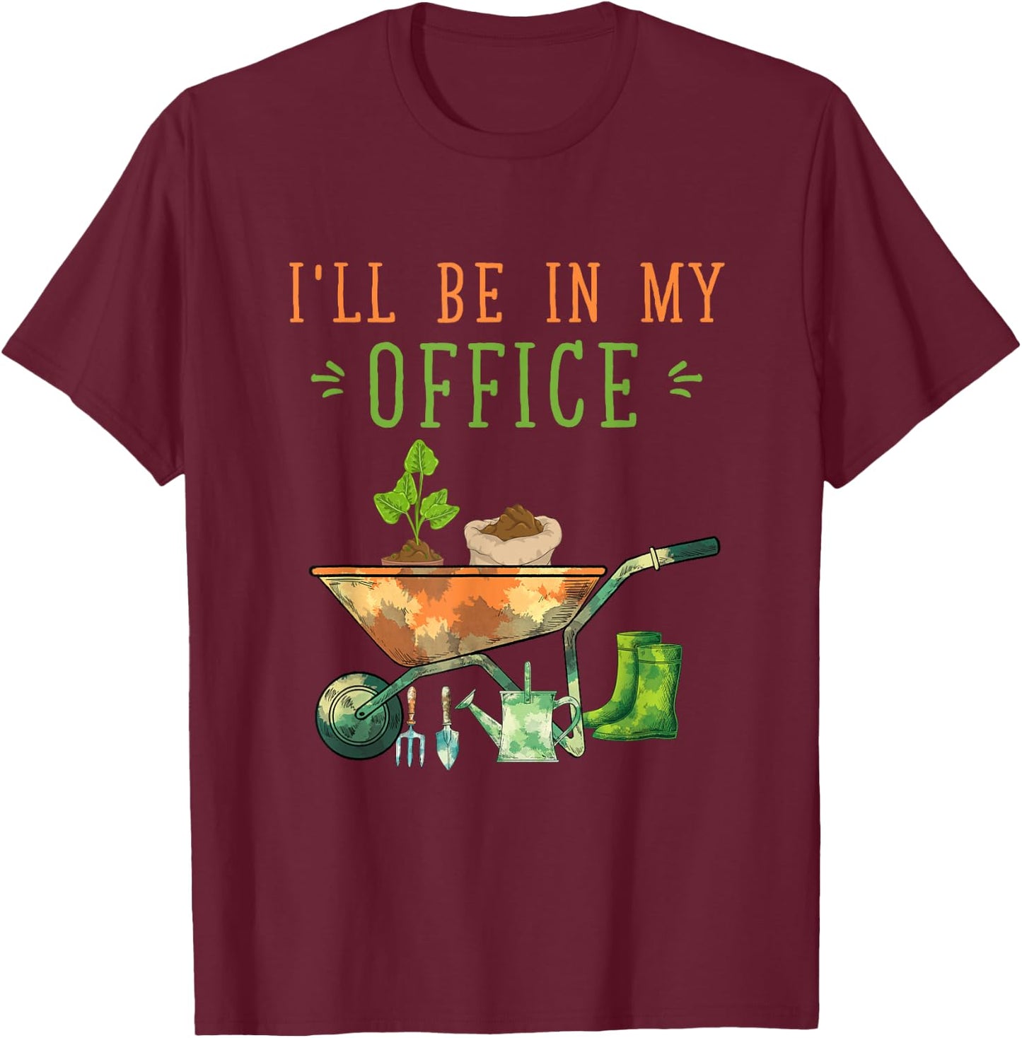 Nature Horticulture Lover Gardener Gift Funny Gardening T-Shirt - T-Shirt | Maroon