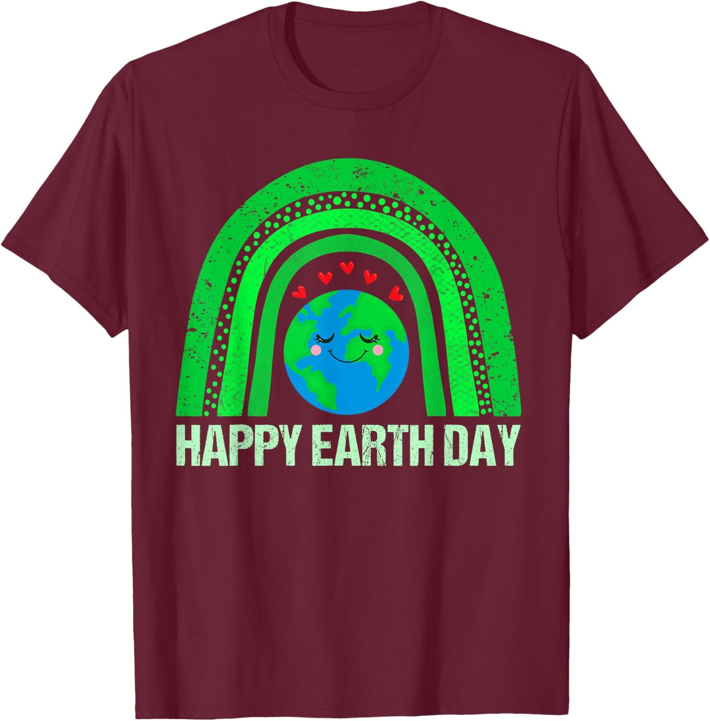Happy Earth Day 2023 Shirts Cute Earth Lover Kids Toddler T-Shirt - T-Shirt | Maroon