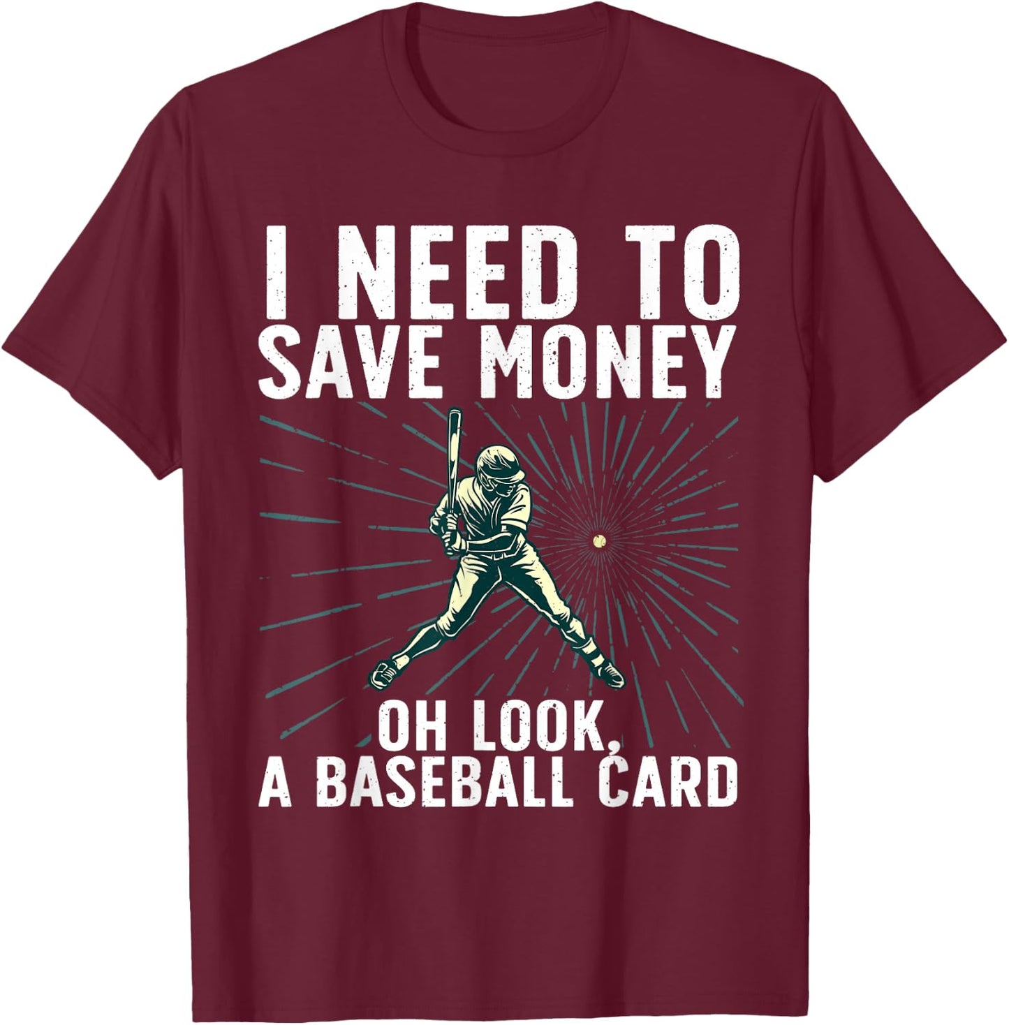 Cool Baseball Card Women Baseball Card Collecting T-Shirt - T-Shirt | Maroon