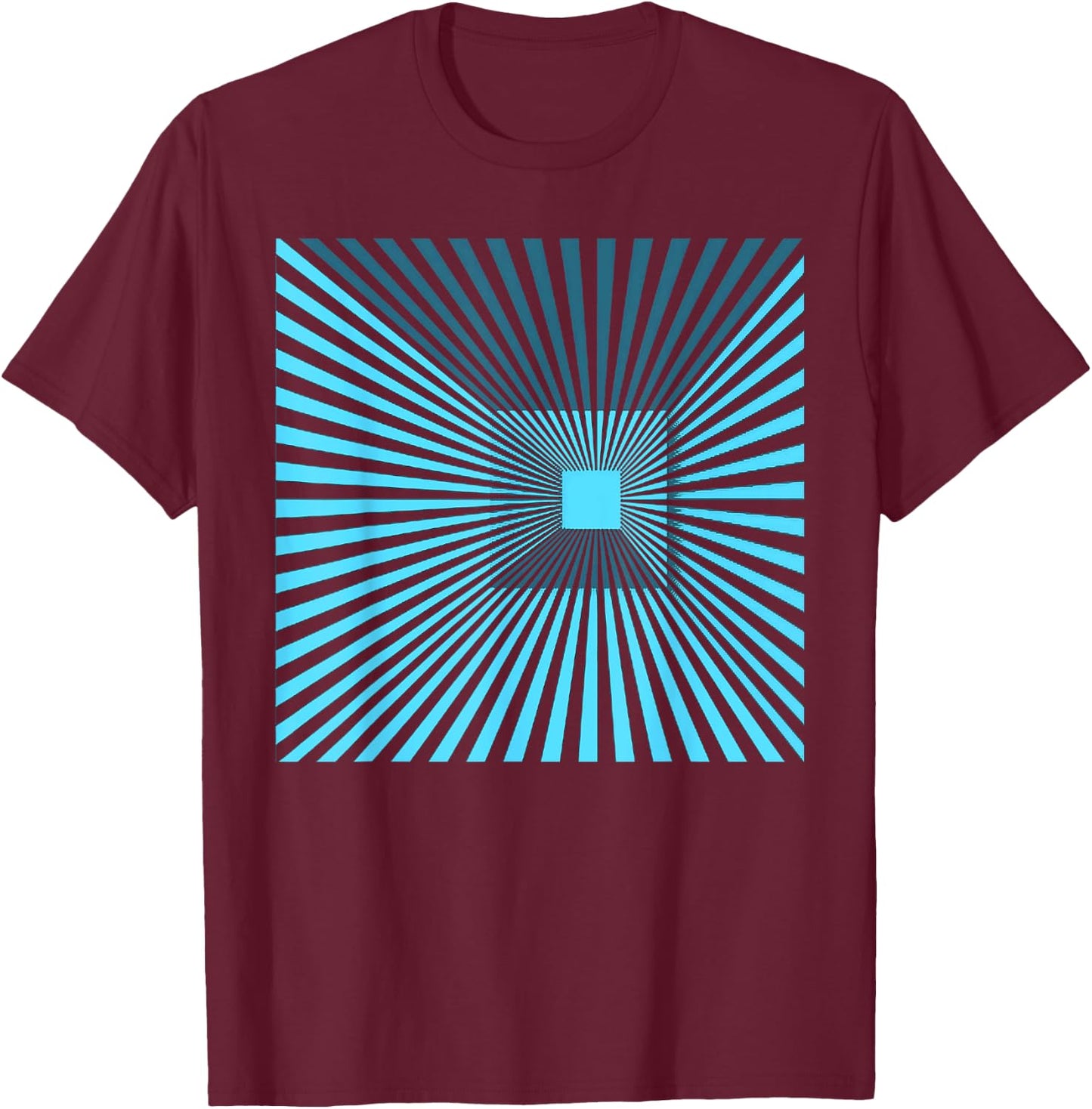 Graphic optical illusion T-Shirt - T-Shirt | Maroon