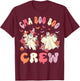 CMA Boo Crew Retro Halloween Ghost Nurse T-Shirt - T-Shirt | Maroon