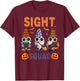 Sight Squad Gnomes Halloween Optometry Technician Eye Doctor T-Shirt - T-Shirt | Maroon