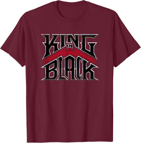 King In Black Logo Marvel Publishing T-Shirt - T-Shirt | Maroon