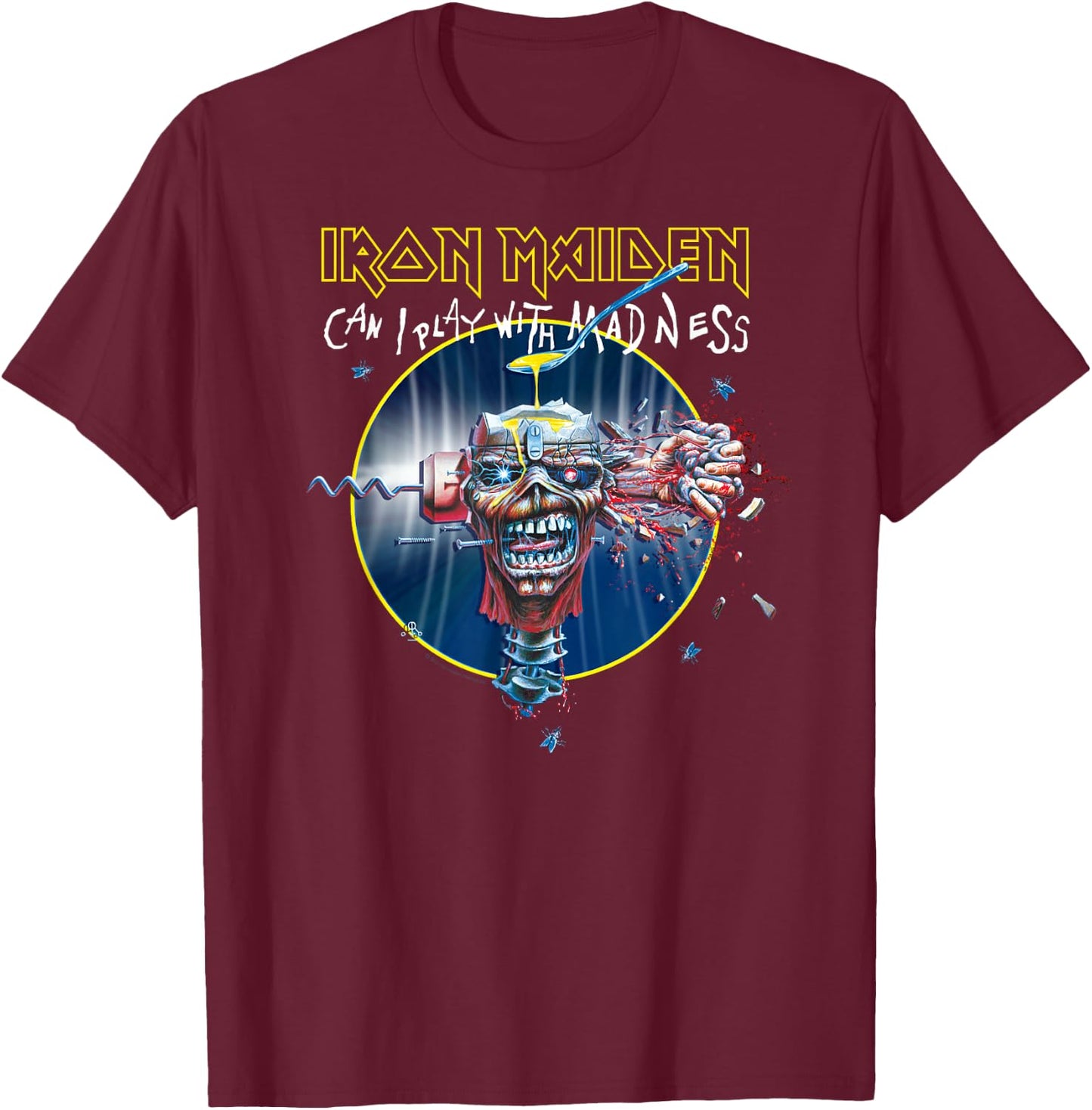 Iron Maiden - Can I Play With Madness T-Shirt - T-Shirt | Maroon