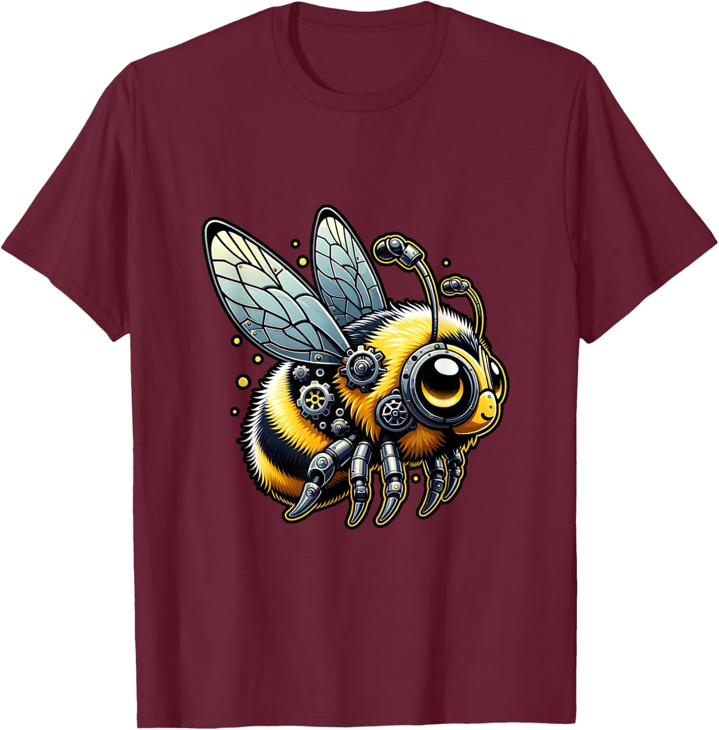Bee Robots Robotics Engineering Technology Programmer T-Shirt - T-Shirt | Maroon