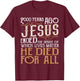 2000 Years Ago Jesus Ended The Debate - Christian Religious T-Shirt - T-Shirt | Maroon