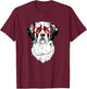 Saint Bernard Valentines Day Dog mom Dog Lover T-Shirt - T-Shirt | Maroon