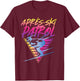 Retro Vintage 80s Apres Ski Patrol T-Shirt - T-Shirt | Maroon