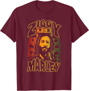 Ziggy Marley - Official Merchandise - Sound System T-Shirt - T-Shirt | Maroon