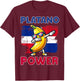 Dominican Republic Platano Power Flag for kids toddler T-Shirt - T-Shirt | Maroon