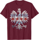 Cool Chicago Flag Polish Eagle | Funny Illinois Emblem Gift T-Shirt - T-Shirt | Maroon