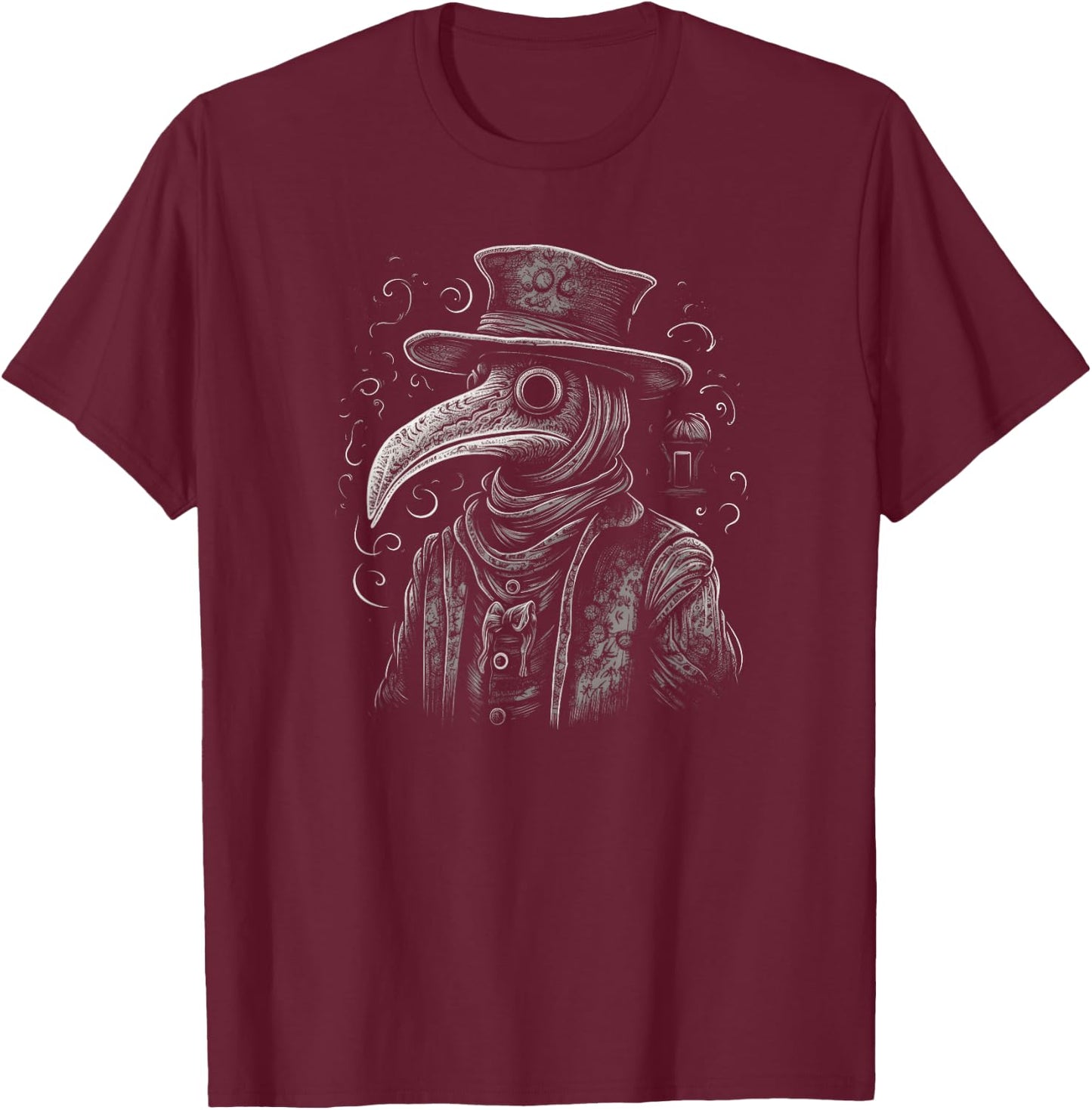 Funny Plague Doctor cool Grunge Style leeches medical T-Shirt - T-Shirt | Maroon