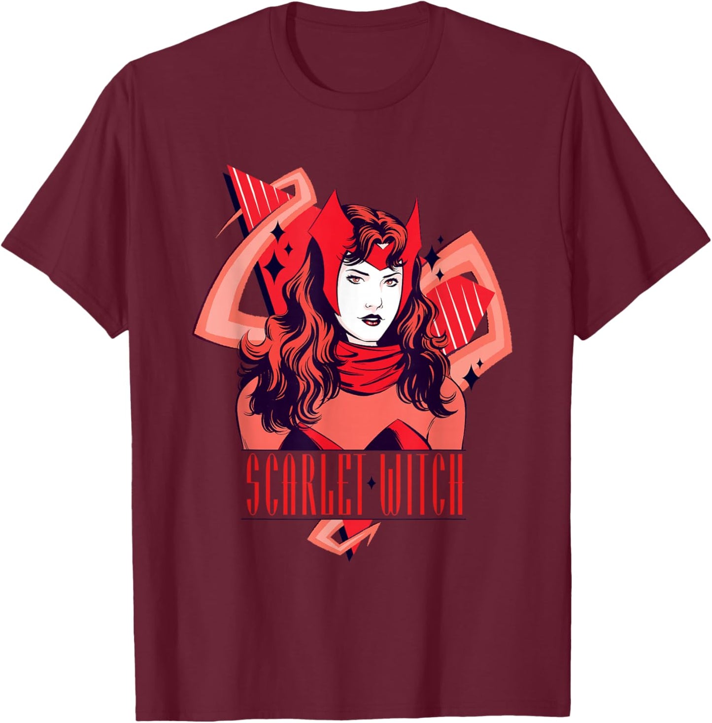 Marvel Scarlet Witch Shades of Red Wanda Maximoff Avengers T-Shirt - T-Shirt | Maroon