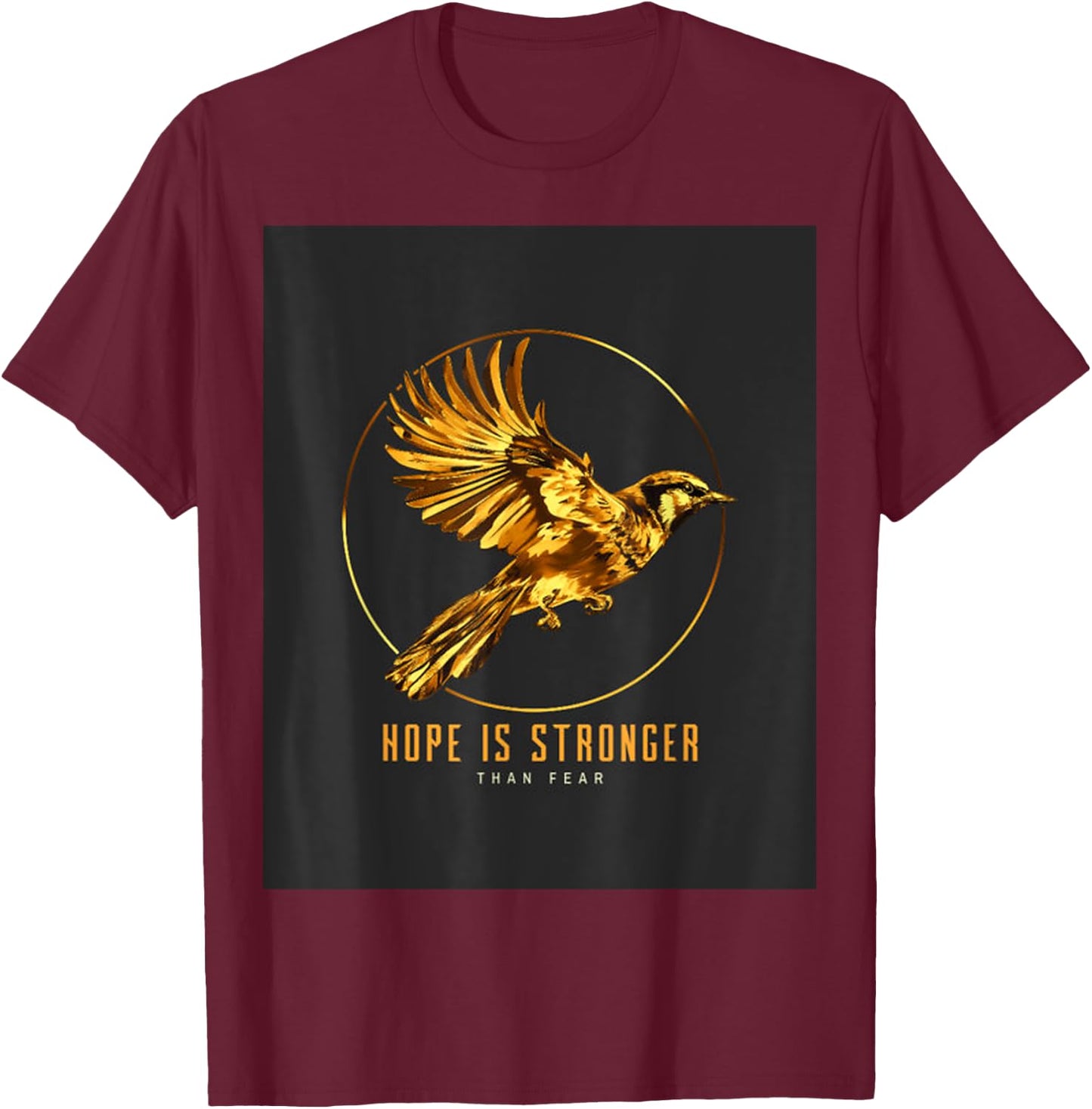 Cool Mockingbird Songbird Design Rebel Games Crest T-Shirt - T-Shirt | Maroon