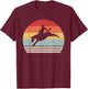 Retro Rodeo Bucking Bronc Riding Bronco Horse T-Shirt - T-Shirt | Maroon