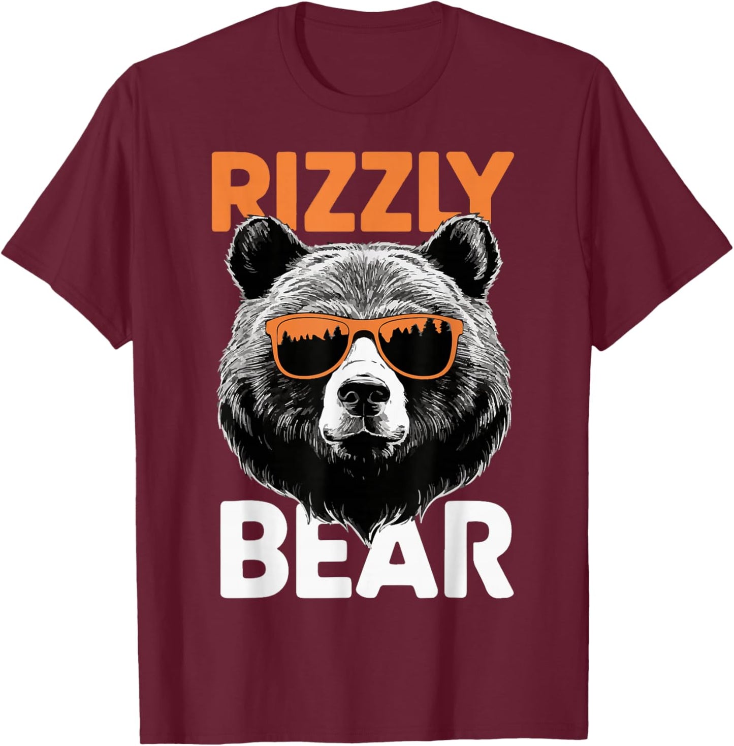 Rizzly Bear Grizzly Bear Grizzler T-Shirt - T-Shirt | Maroon