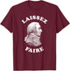 Adam Smith Laissez Faire Funny Business Teacher Economist T-Shirt - T-Shirt | Maroon