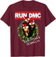 Run DMC Christmas In Hollis Black T-Shirt - T-Shirt | Maroon