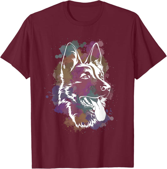 German Shepherd Dog Gift German Shepherd T-Shirt - T-Shirt | Maroon