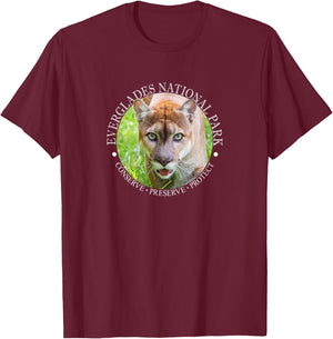 Everglades National Park Tea for Panther Lovers Florida T-Shirt - T-Shirt | Maroon