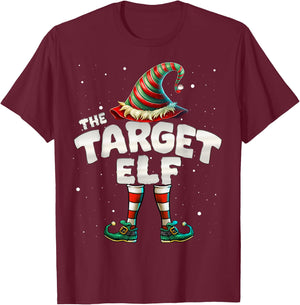 I'm The Target Elf Family Matching Group Christmas T-Shirt - T-Shirt | Maroon