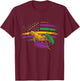 Celebration Carnival Parade US Flag Crawfish Mardi Gras T-Shirt - T-Shirt | Maroon