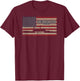 USS John Hancock DD-981 Destroyer Ship USA American Flag Kids Men T-Shirt - T-Shirt | Maroon