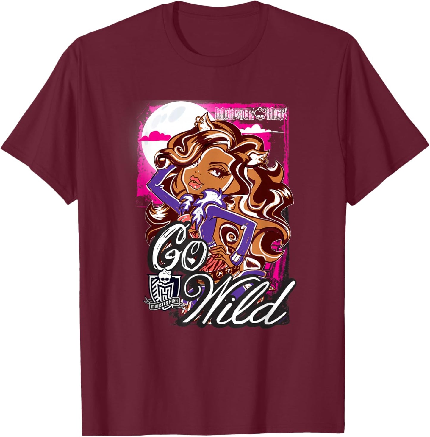 Monster High Alumni - Clawdeen - Go Wild T-Shirt - T-Shirt | Maroon