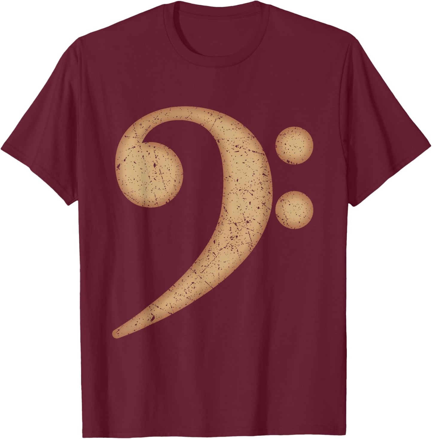 Best Bass Player Gift | Clef Guitar Bassist Women T-Shirt - T-Shirt | Maroon