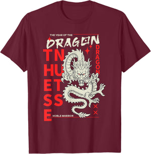The Year Of The Dragon Funny Adult Humor Nuts Joke Birthday T-Shirt - T-Shirt | Maroon
