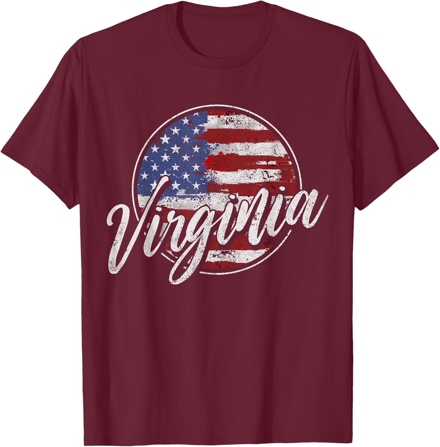 Virginia Vintage T-Shirt - T-Shirt | Maroon