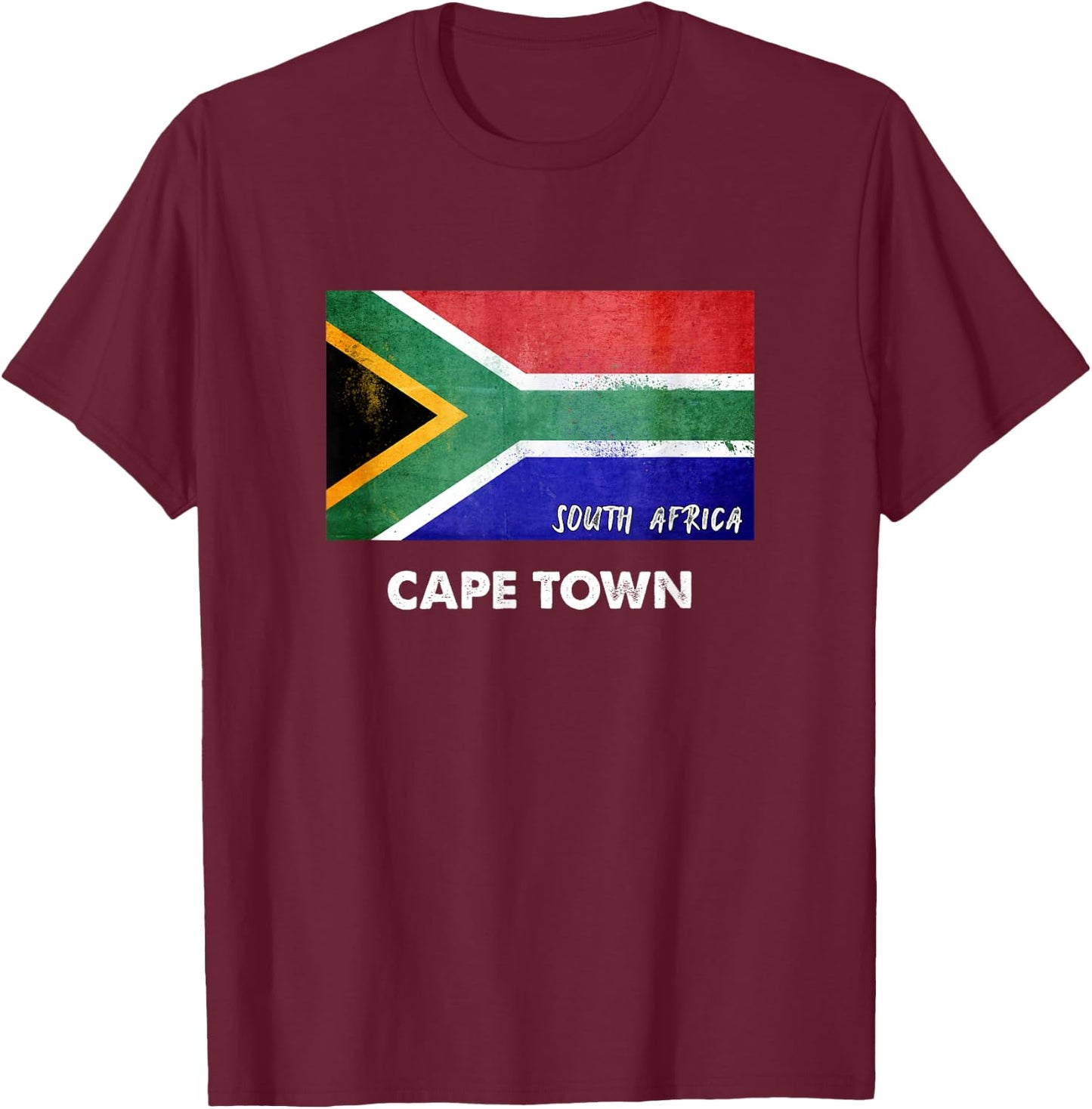 Cape Town South Africa Jersey T-Shirt - T-Shirt | Maroon