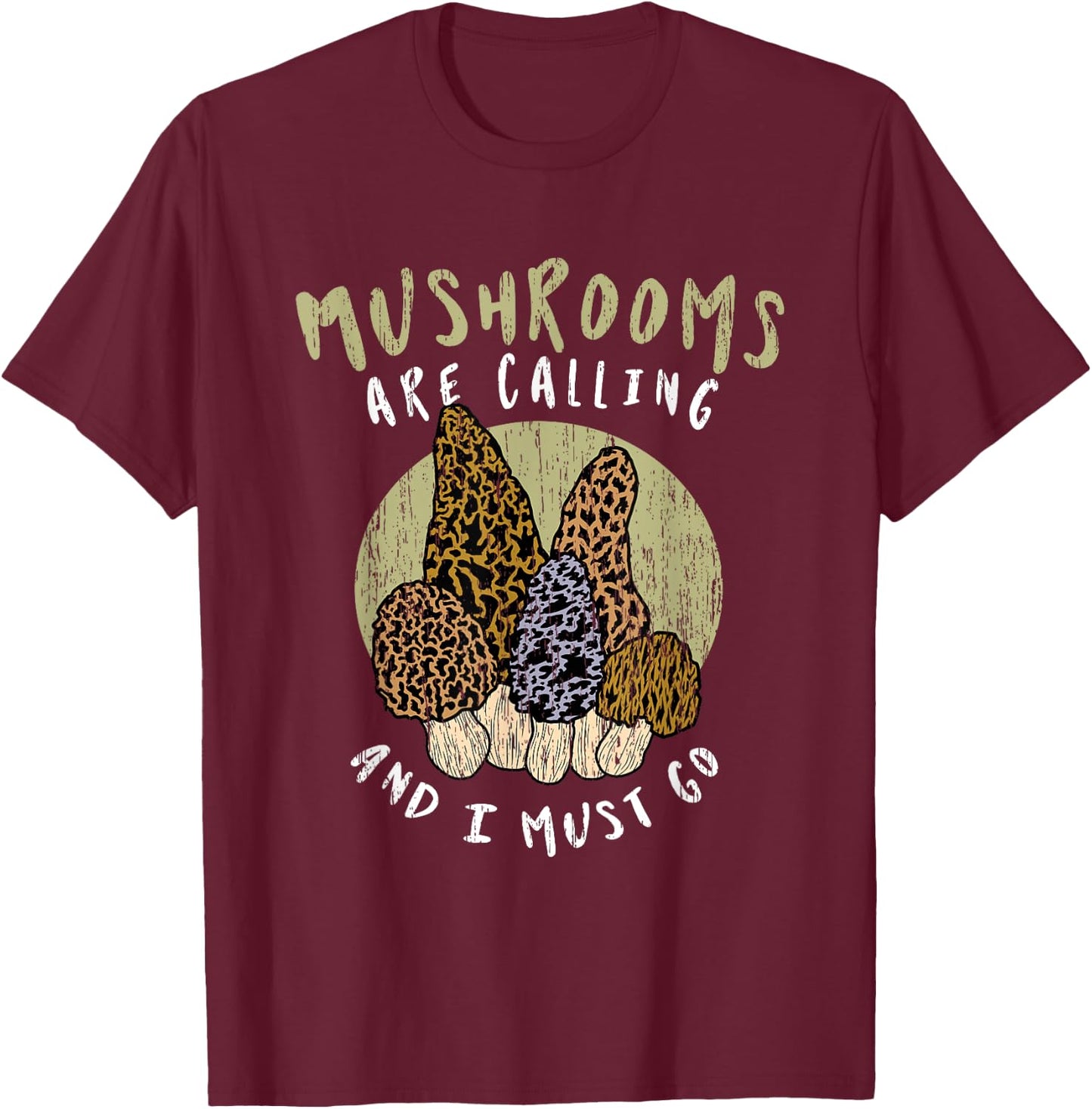 Funny Mushroom Hunting Fungi Mycologist Hiking Club Gifts T-Shirt - T-Shirt | Maroon