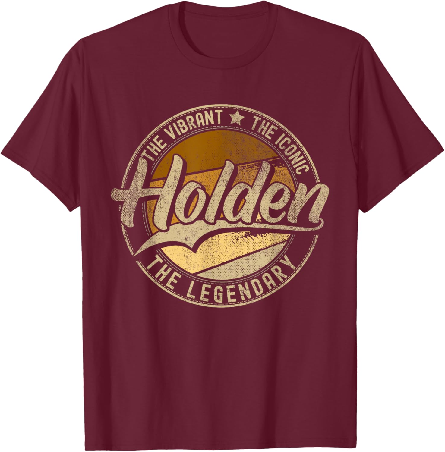 Holden MA | Massachusetts | Vintage Distressed T-Shirt - T-Shirt | Maroon